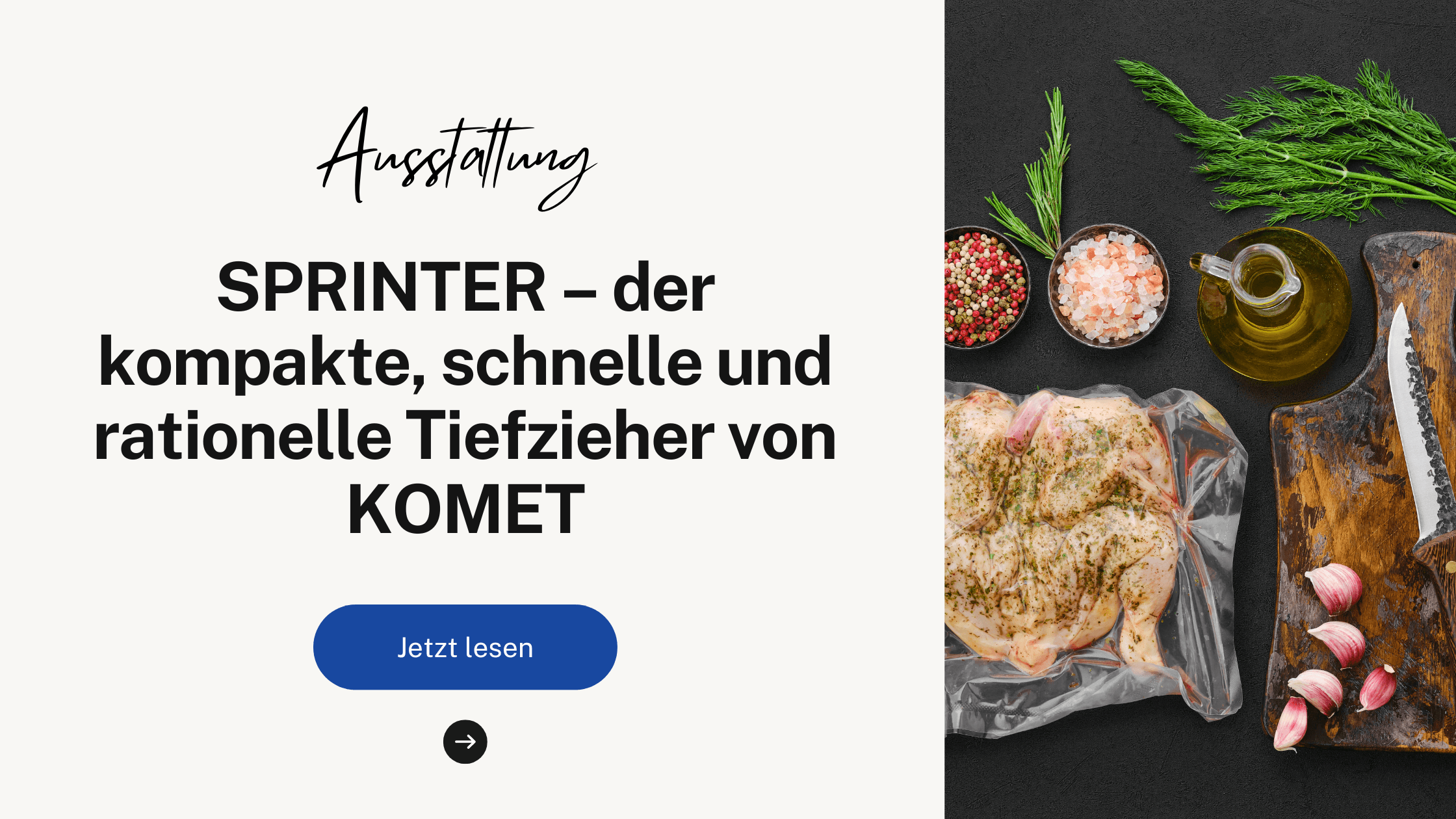 SPRINTER – der kompakte, schnelle und rationelle Tiefzieher von KOMET