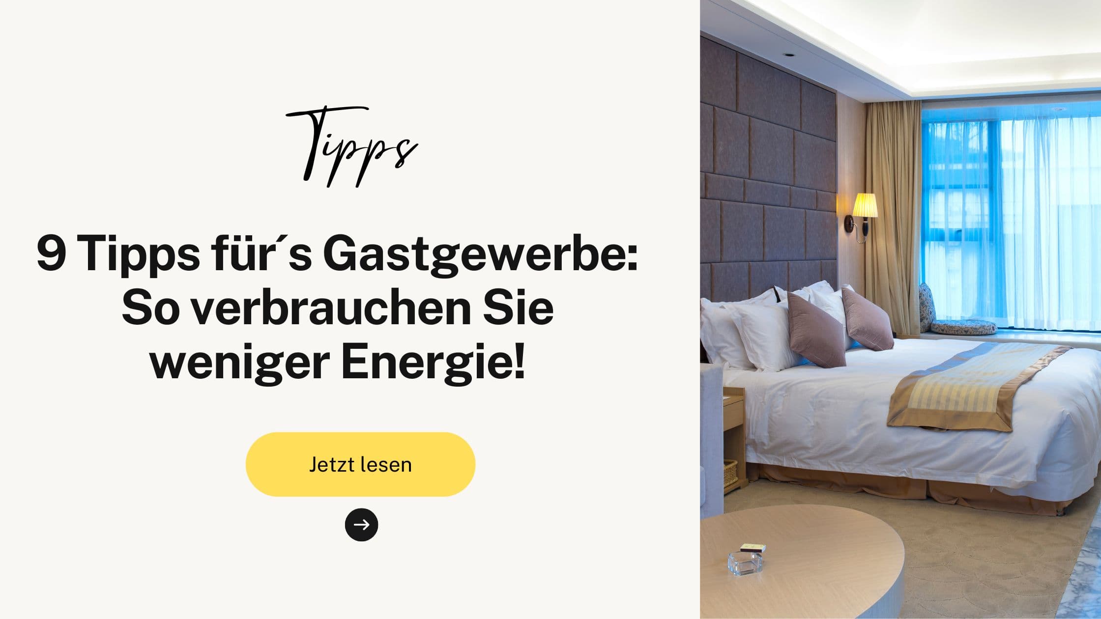 9 Tipps für´s Gastgewerbe: So verbrauchen Sie weniger Energie!