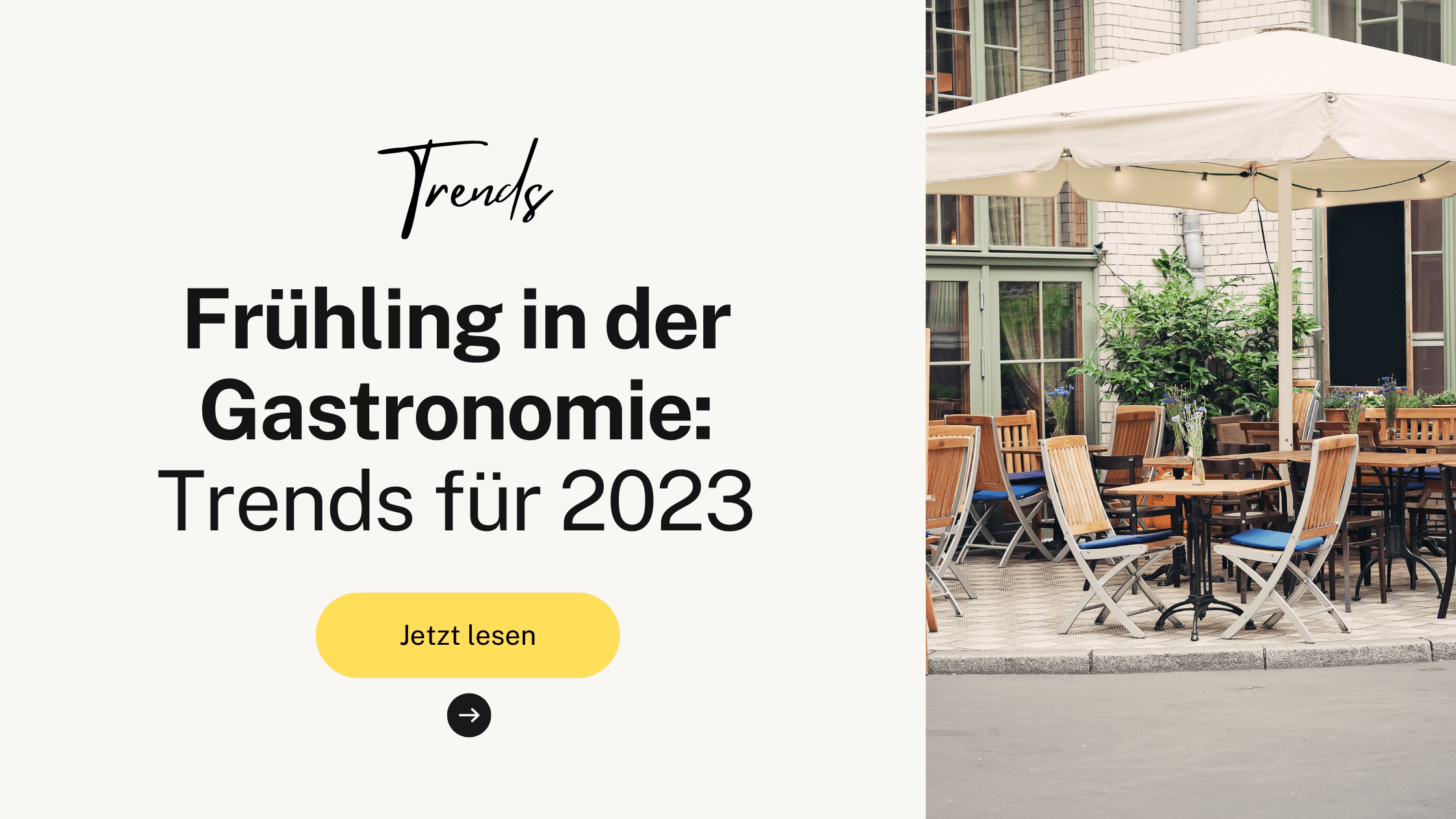 Frühling in der Gastronomie: Trends für 2023