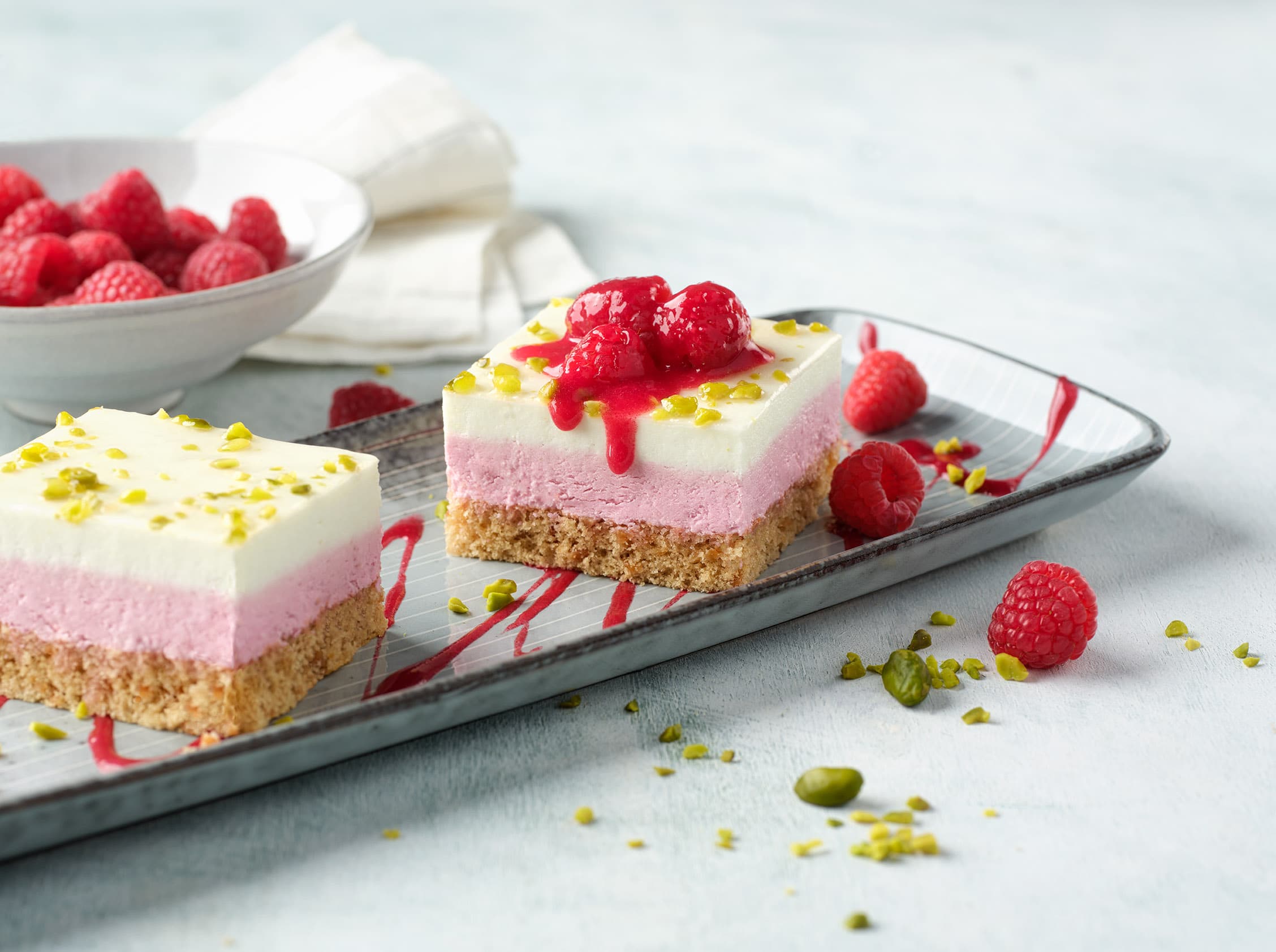 Erlenbacher Backwaren - Himbeer Limetten Schnitte