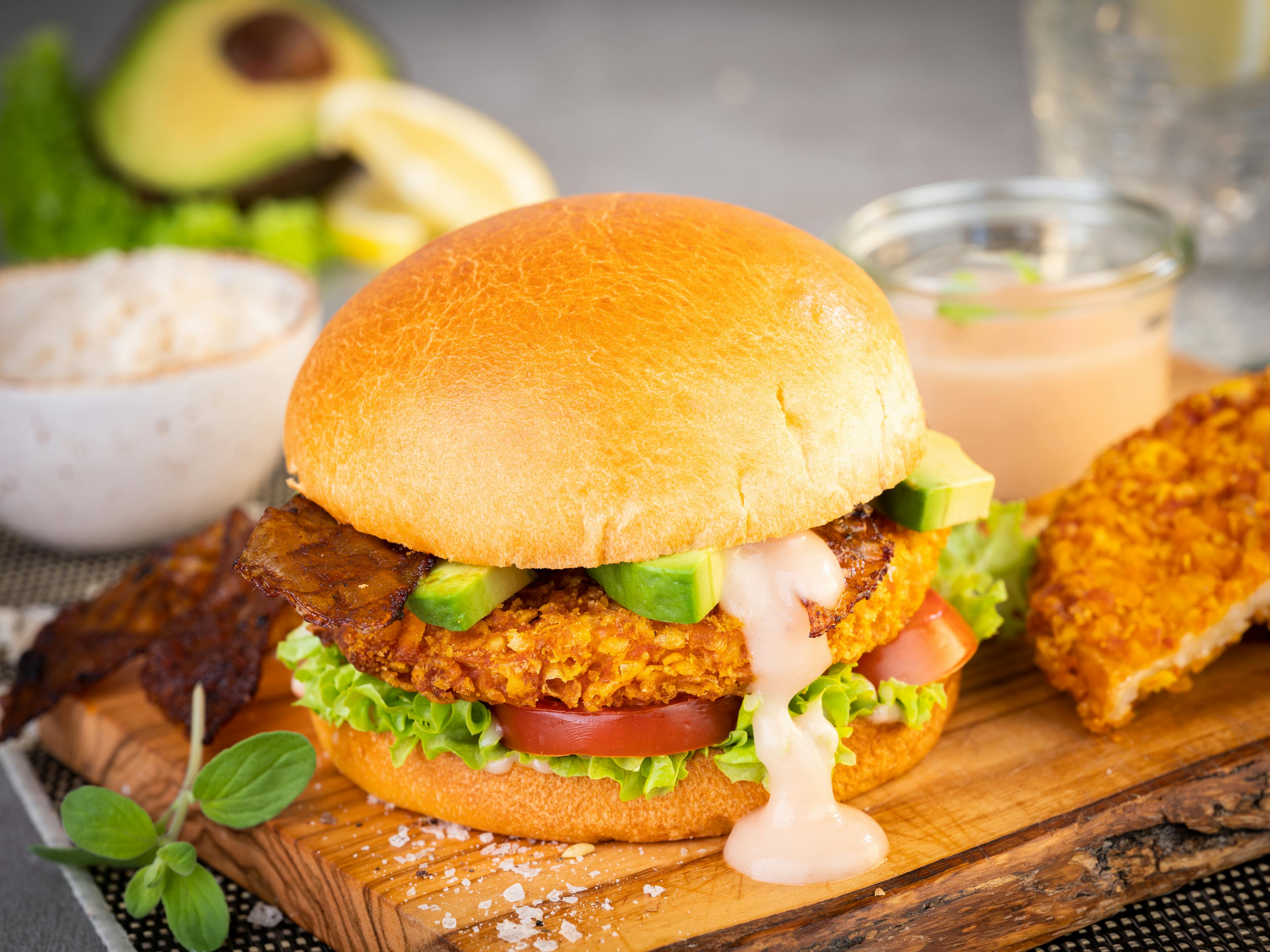 Vegeta Crunchy Burger Chicken Style (Vegan)