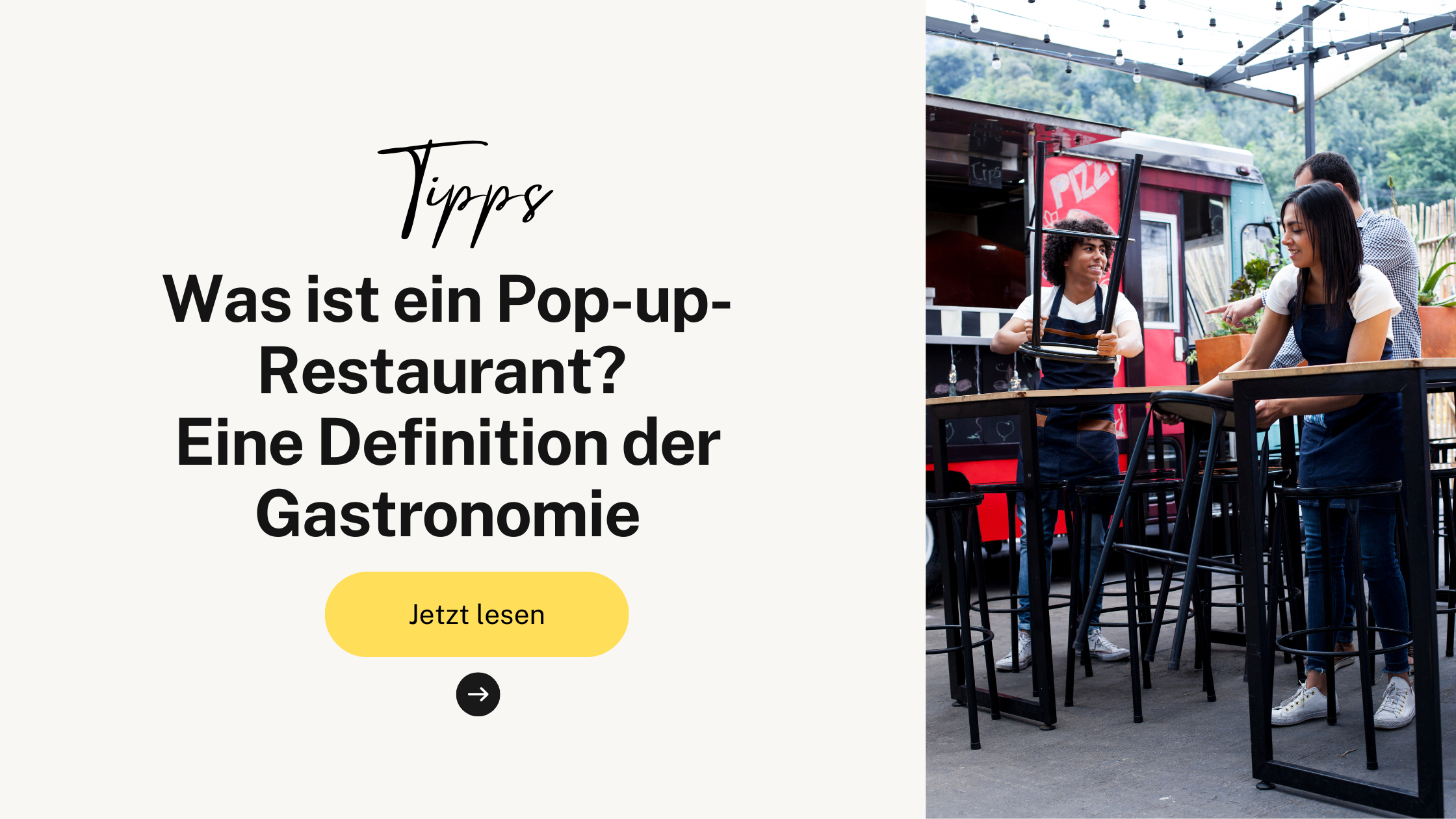 Was ist ein Pop-up-Restaurant? Eine Definition der Gastronomie